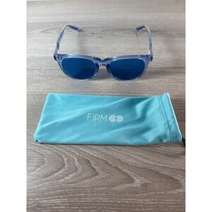 Firmoo Blue Translucent Acetate Wayfarer Style Sunglasses- EUC